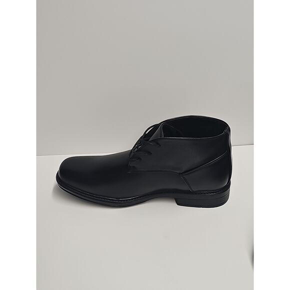 Alpine Swiss Men\'s Black Leather Lined Dressy Ankle Boots Size 10 $95 RETAIL main image 5